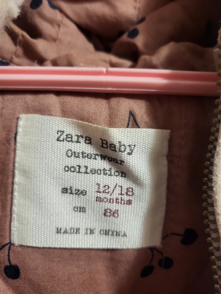 ZARA MARKA Kürklü Kapüşonlu Kız Çocuk Yelek - Görsel 2