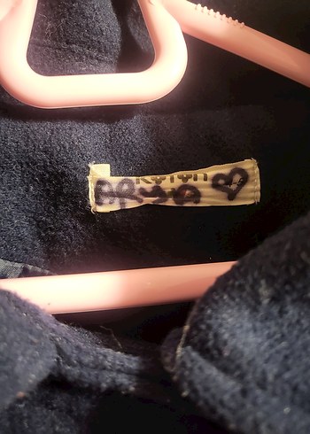 Düğmeli Lacivert çocuk kaşe Midi Kaban - Görsel 4