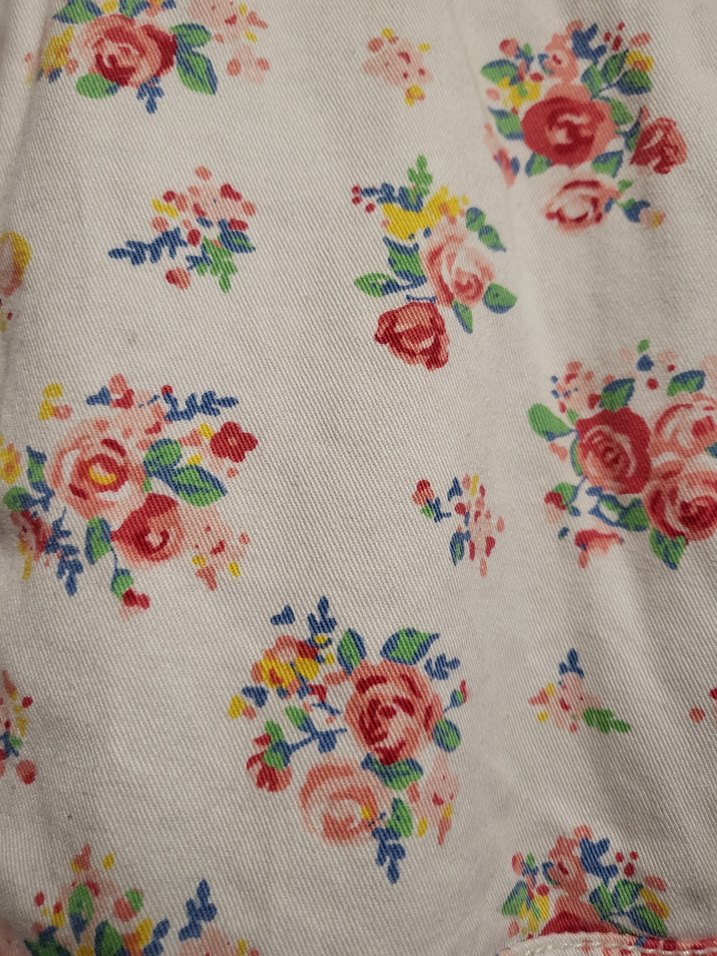 LCWAİKİKİ MARKA Çiçek Desenli Kız Çocuk Düğmeli Ceket - Görsel 5