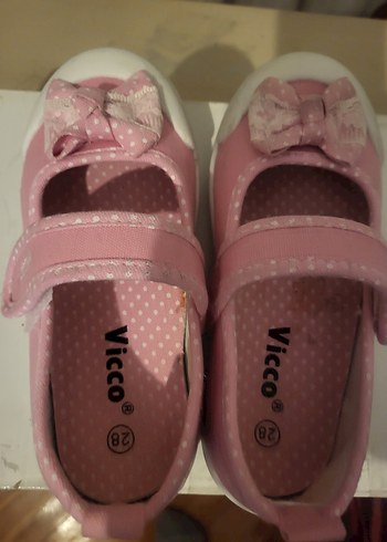 Pembe Fiyonklu Kız Çocuk Babet Ayakkabı - Görsel 5