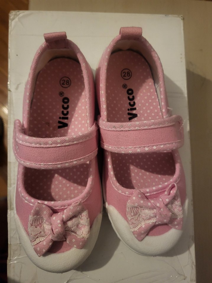 Pembe Fiyonklu Kız Çocuk Babet Ayakkabı - Görsel 2