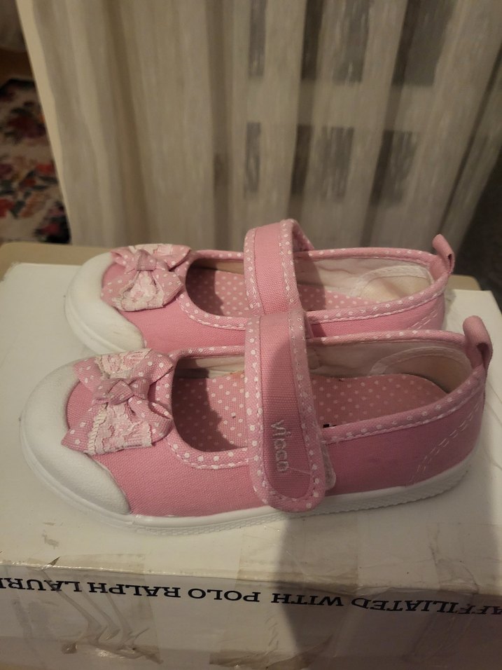 Pembe Fiyonklu Kız Çocuk Babet Ayakkabı - Görsel 3