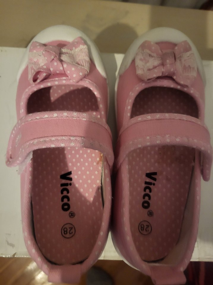 Pembe Fiyonklu Kız Çocuk Babet Ayakkabı - Görsel 5