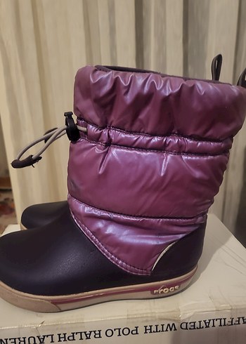 CROCS MARKA Kız Çocuk Mor Kauçuk Tokalı Bot - Görsel 4