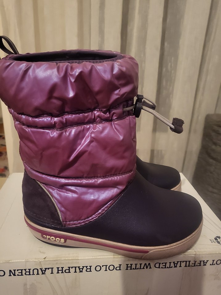 CROCS MARKA Kız Çocuk Mor Kauçuk Tokalı Bot - Görsel 2