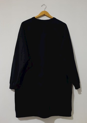 Siyah Oversize Kadın Sweatshirt - Görsel 2