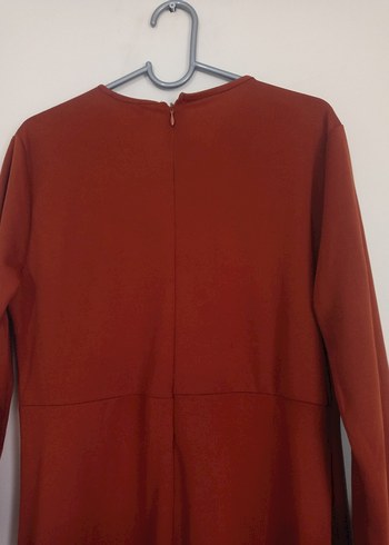 Nakışlı Uzun Kollu Tesettür Elbise - Görsel 8