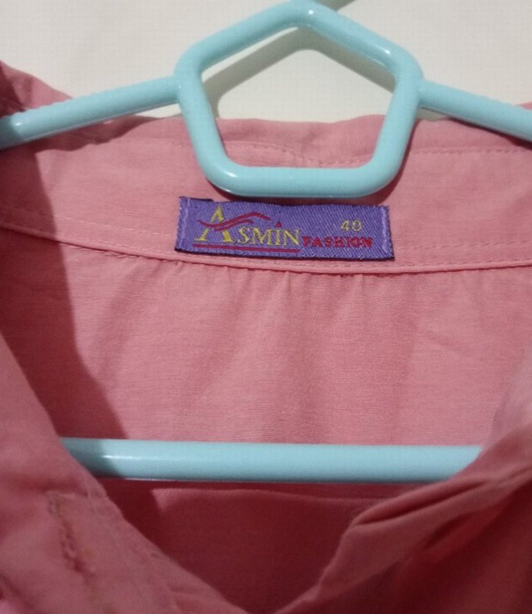 Pembe Nakışlı Pamuklu Tunik - Görsel 3