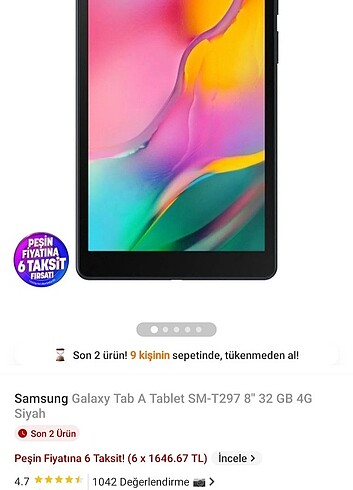 Beden Renk Samsung Galaxy Tab A SM-T297 8