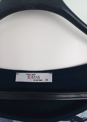 Mavi Baskılı, Salaş Kesim, Kısa Kollu Bluz - Görsel 4