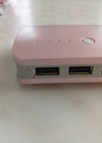 Pembe Taşınabilir Power Bank - Görsel 6