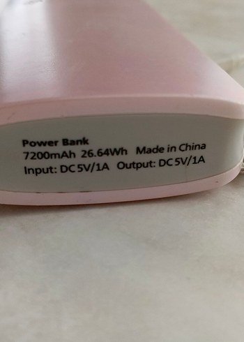 Pembe Taşınabilir Power Bank - Görsel 5
