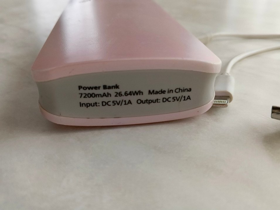 Pembe Taşınabilir Power Bank - Görsel 5