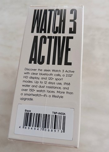 TECNO Watch 3 Active Akıllı Saat Siyah - Görsel 3