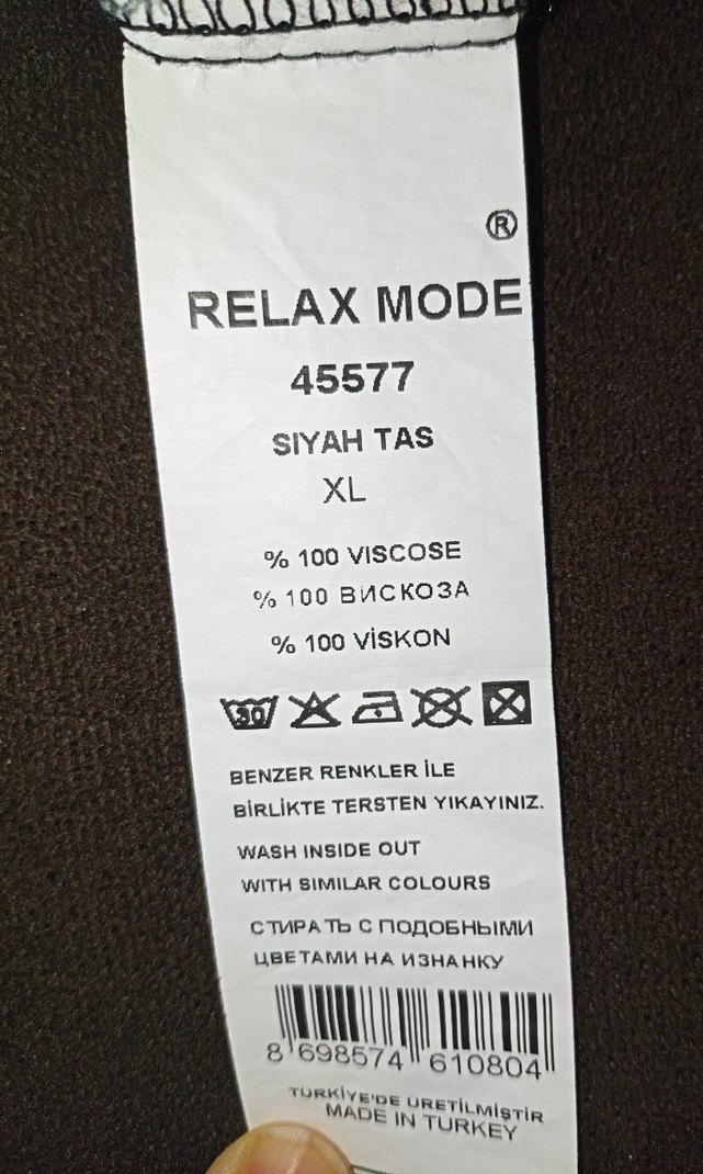 Kahverengi Desenli Düğmeli Midi Elbise - Görsel 4