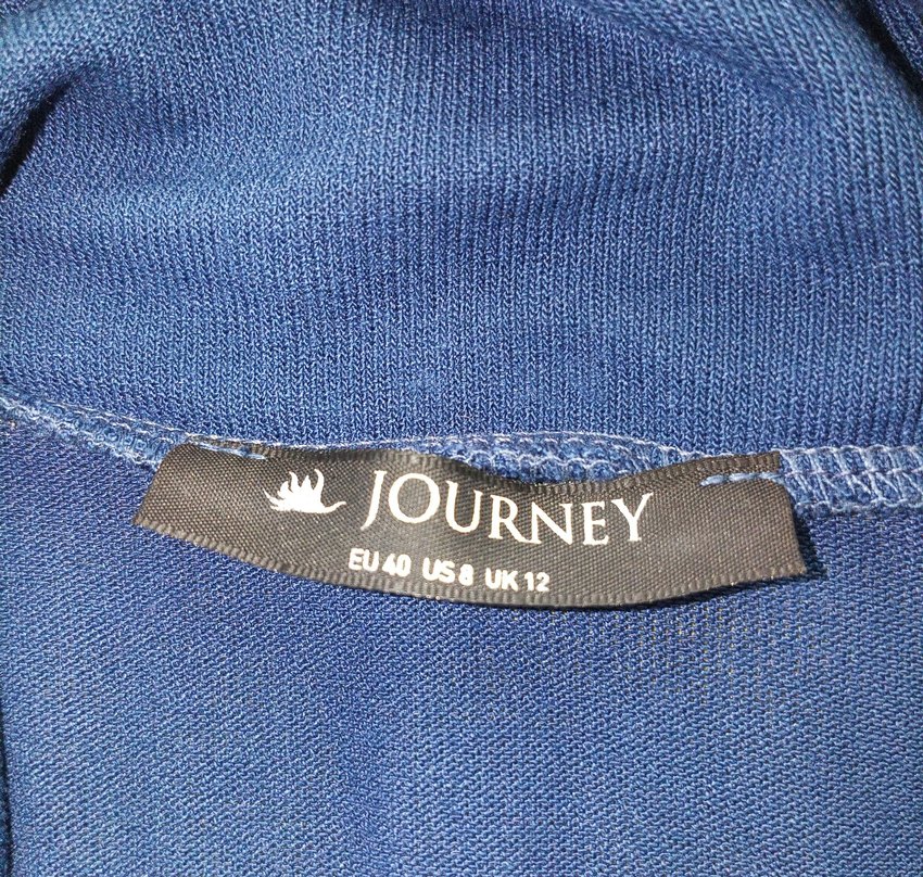 Yarım Kollu, Salaş Kesim, Yüksek Degaje Yakalı  Bluz - Görsel 3