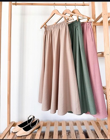 xl Beden camel Renk Etek bej
