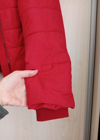 m Beden kırmızı kadın mont