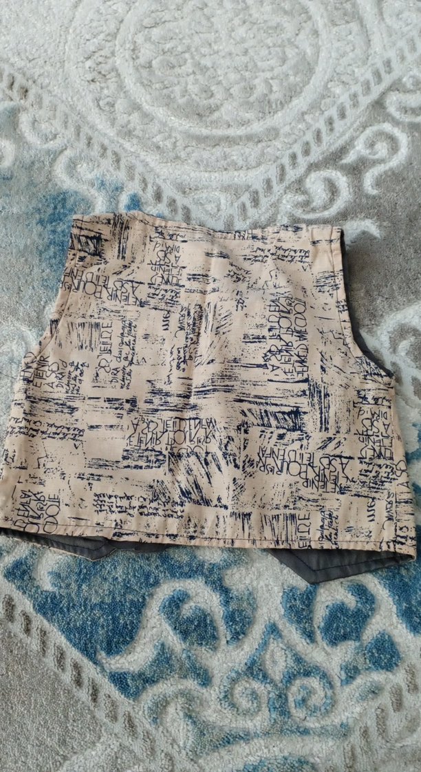 Düğmeli Baskılı Erkek Çocuk Yelek - Görsel 2