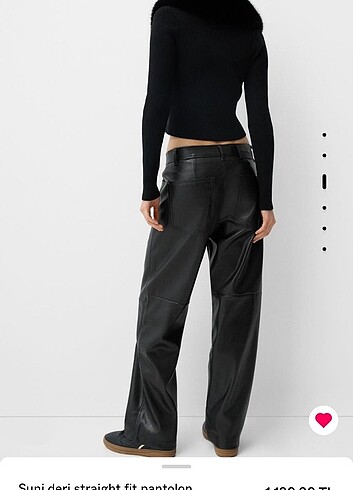40 Beden Bershka suni deri pantolon