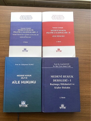 Medeni Hukuk Seti Yetkin Kitapevi
