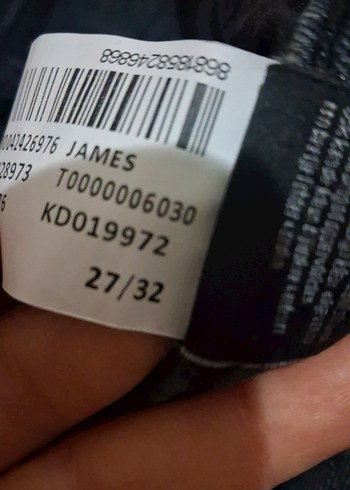 Erkek Koyu gri jin Pantolon - Görsel 5