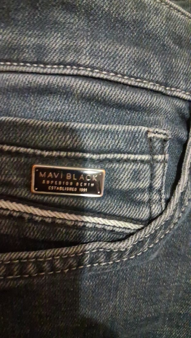 Erkek Koyu gri jin Pantolon - Görsel 3