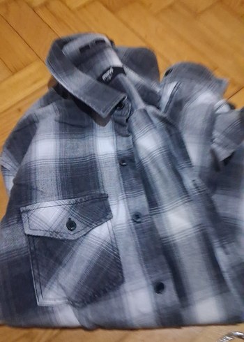 Gri Erkek uzunKollu Gömlek - Görsel 5