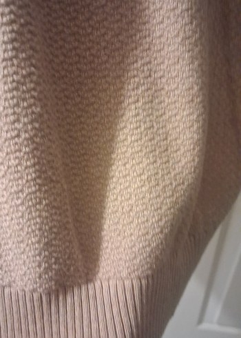 açık kahve V Yakalı Erkek Örgü Yün Kazak - Görsel 4