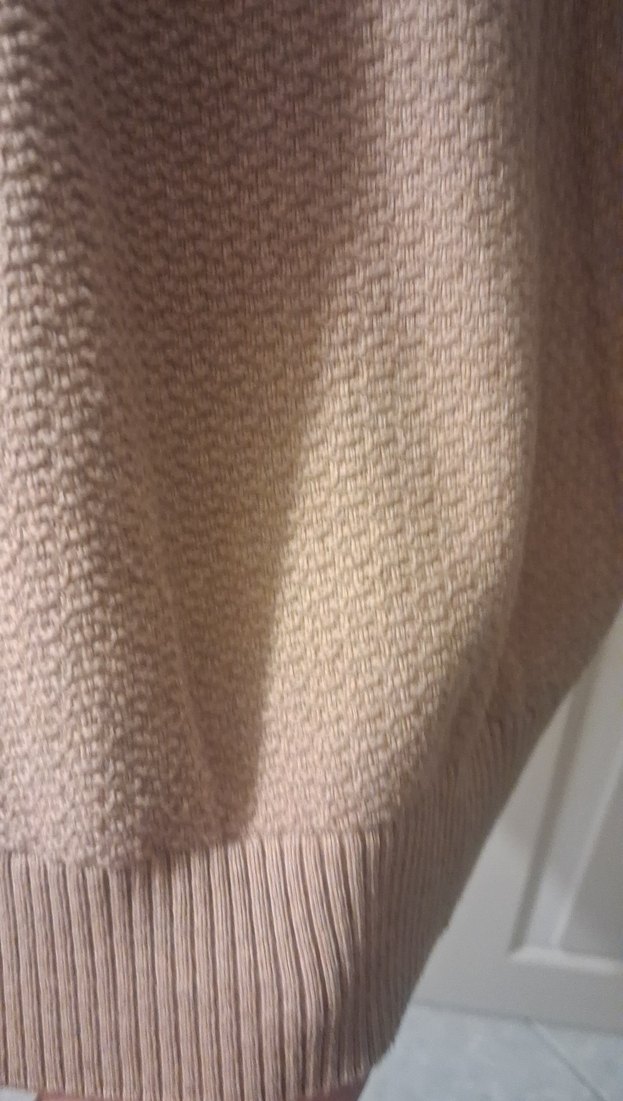 açık kahve V Yakalı Erkek Örgü Yün Kazak - Görsel 4