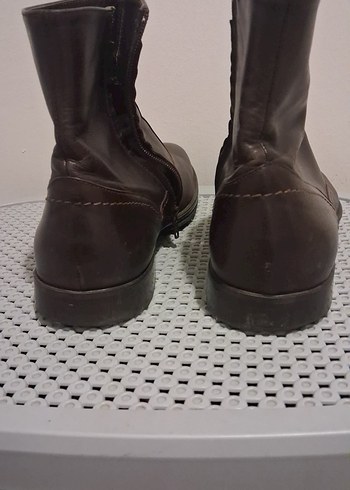 orjinal Doucals marka Kahverengi Deri Erker Bot - Görsel 5