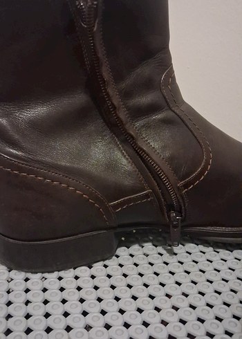 orjinal Doucals marka Kahverengi Deri Erker Bot - Görsel 6