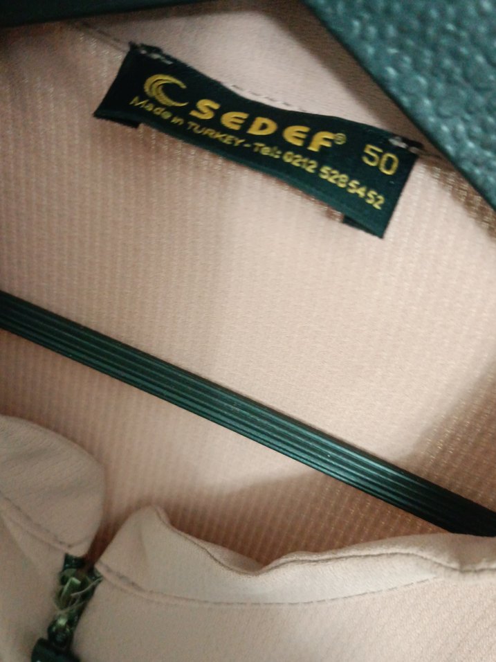 Bej Uzun Fermuarlı Kadın Kaban - Görsel 3