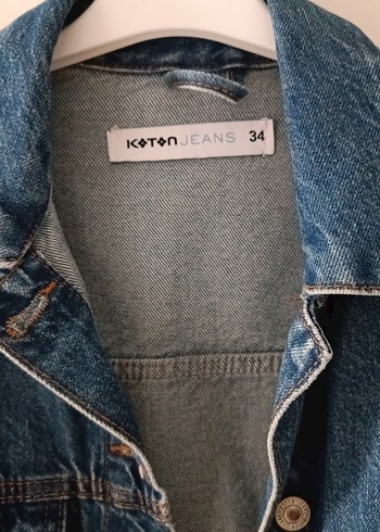 Kadın Mavi Denim Düğmeli Ceket - Görsel 2