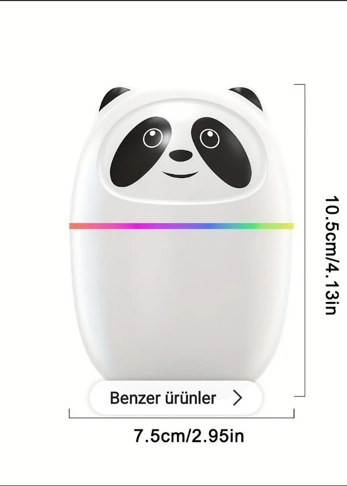 Mini Hava Nemlendirici ( Panda Model) - Görsel 4
