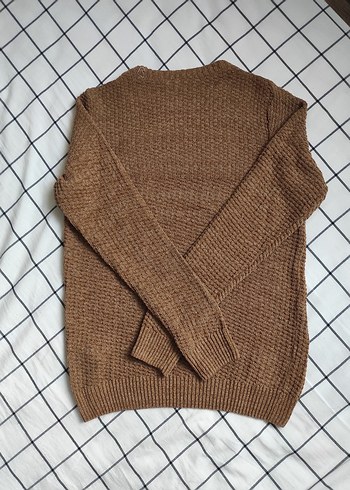 Erkek Kahverengi Örgü Kazak - Görsel 2