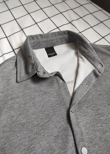 Gri Uzun Kollu Regular Fit Gömlek - Görsel 4