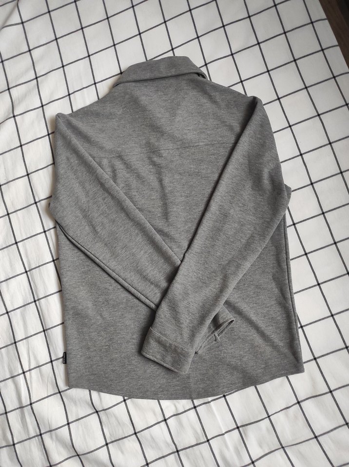 Gri Uzun Kollu Regular Fit Gömlek - Görsel 2