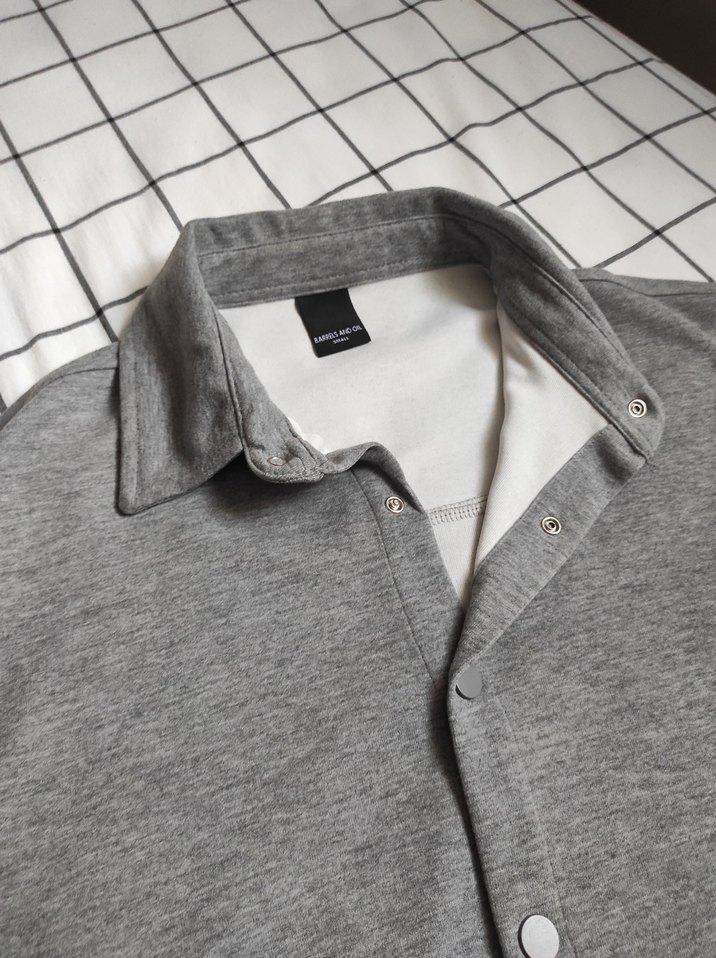 Gri Uzun Kollu Regular Fit Gömlek - Görsel 4