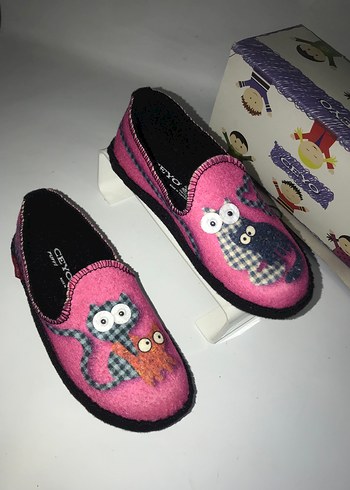 Ceyo marka kiz Çocuk Pembe Nakışlı SıCak panduf - Görsel 3