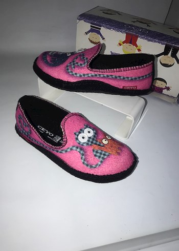 Ceyo marka Kız Çocuk Pembe Nakışlı Sıcak panduf - Görsel 2