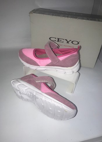 CEYO marka kız  Çocuk Pembe Cırtlı Spor Ayakkabı - Görsel 5