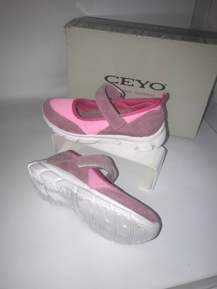 CEYO marka kız  Çocuk Pembe Cırtlı Spor Ayakkabı - Görsel 5