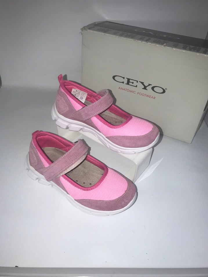 CEYO marka kız  Çocuk Pembe Cırtlı Spor Ayakkabı - Görsel 4