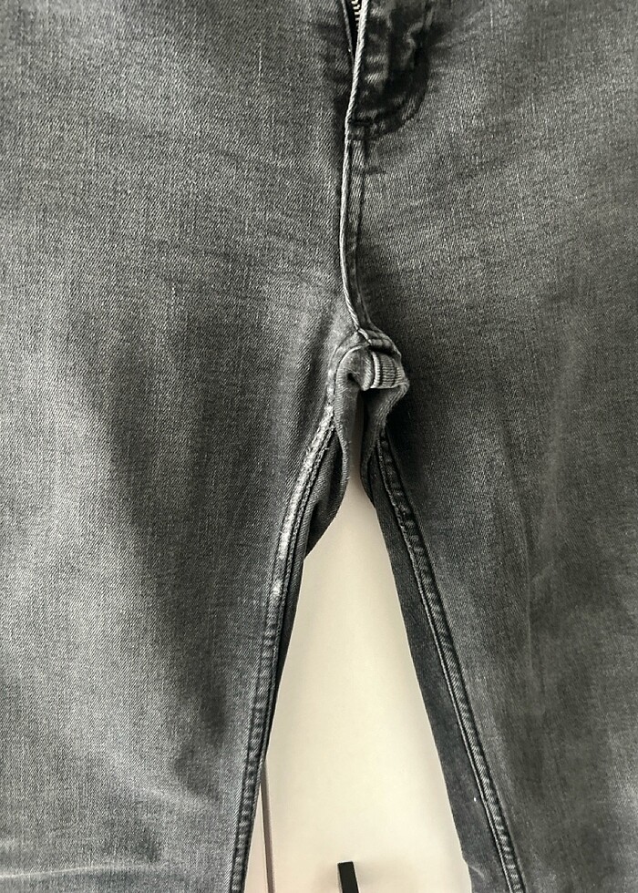 Antrasit Likralı İspanyol Paça Pantolon - Görsel 3