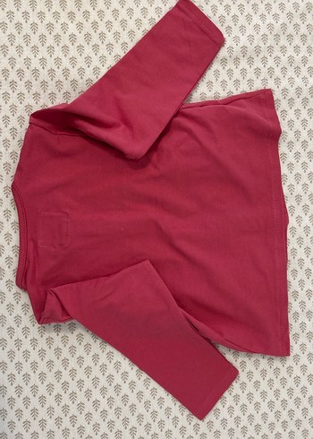 Bordo Düğmeli Bohem Kız Hırka - Görsel 3