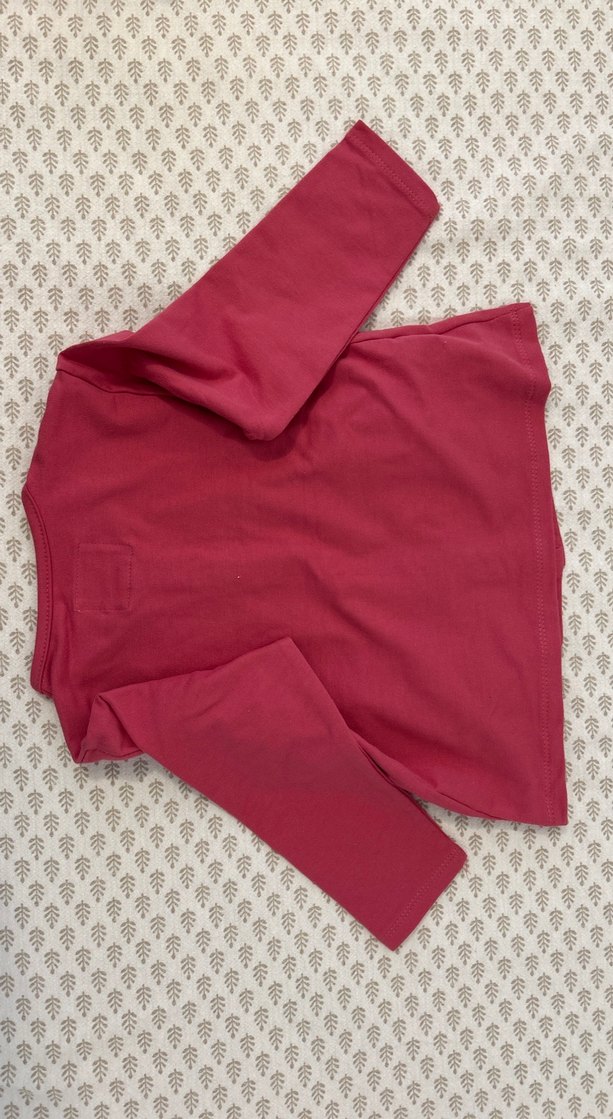 Bordo Düğmeli Bohem Kız Hırka - Görsel 3