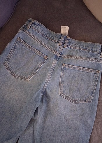 Gri Mavi Rahat Kesim Midi Jean - Görsel 3