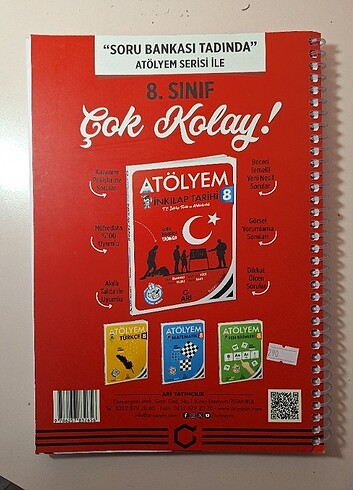 Arı Yayınları Defterim 8. Sınıf İnkılap Tarihi ve Atatürkçülük