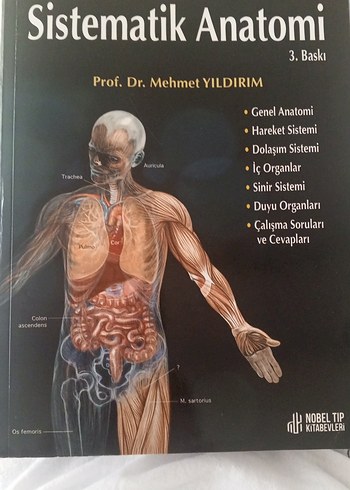 Sistematik Anatomi Kitabı - Prof. Dr. Mehmet Yıldırım